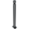 Ornamental bollard | Series 478B | � 76 mm | stationary, to be fixed by plugswith base plate 100 x 150 mm | without lock | without eyelet
